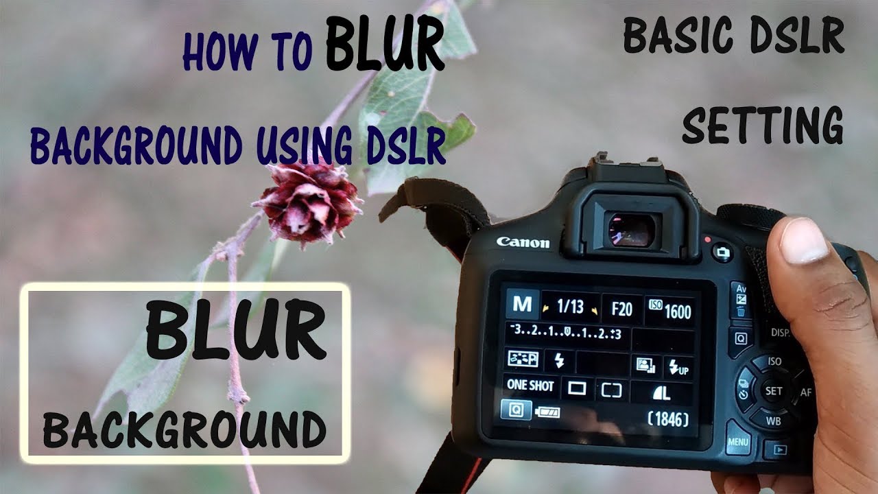 How to blur the background in dslr | basic DSLR photography tips in hindi -  YouTube