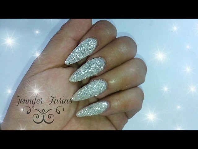 uñas acrilicas efecto azucar paso a paso / Acrylic Nails Sugar Effect -  YouTube