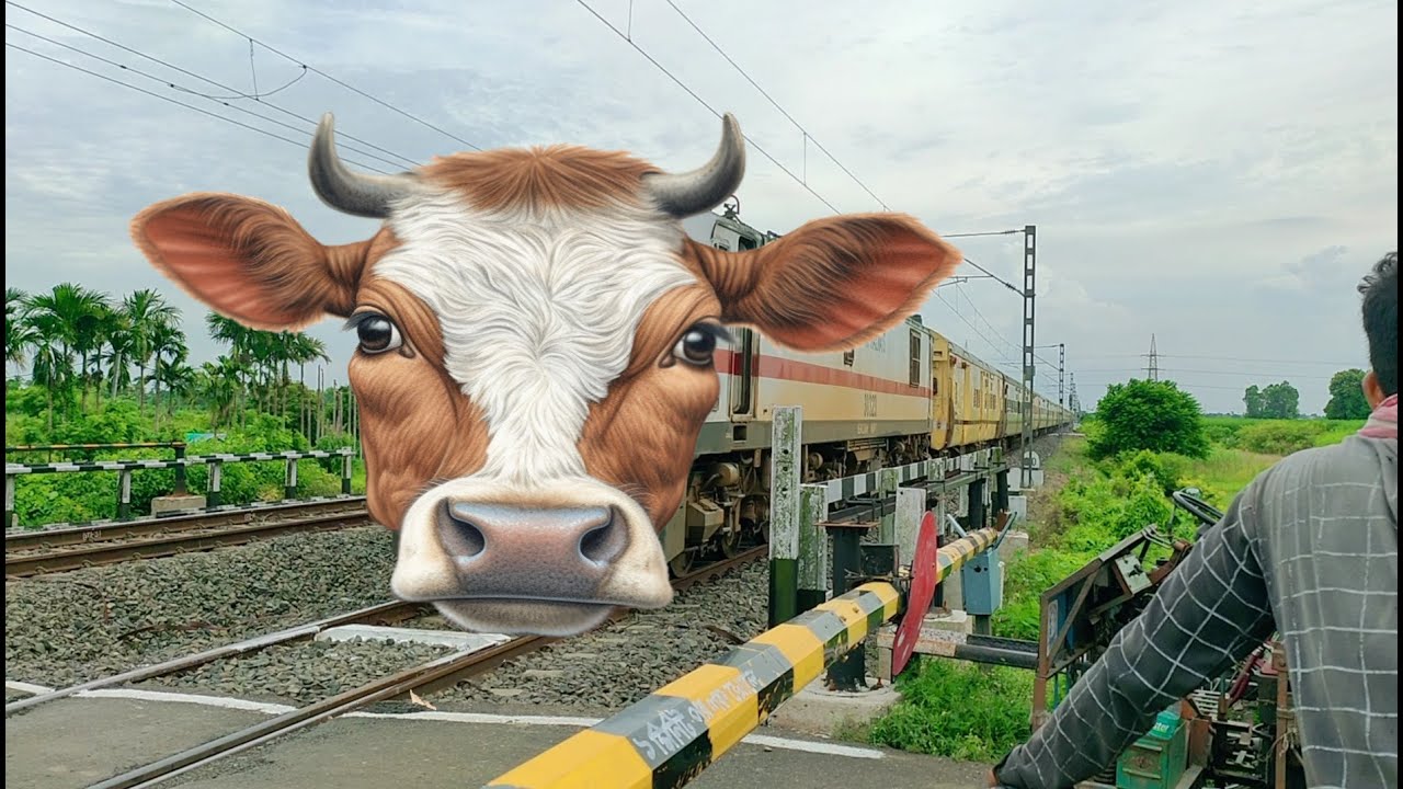 Angry Cow Headed Trains : Cow Headed Funny Trains Video - YouTube