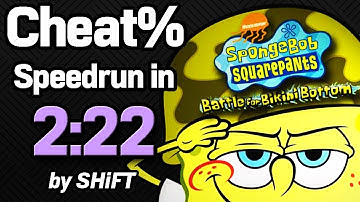 (World Record) SpongeBob SquarePants: Battle for Bikini Bottom Cheat% Speedrun in 2:22.9