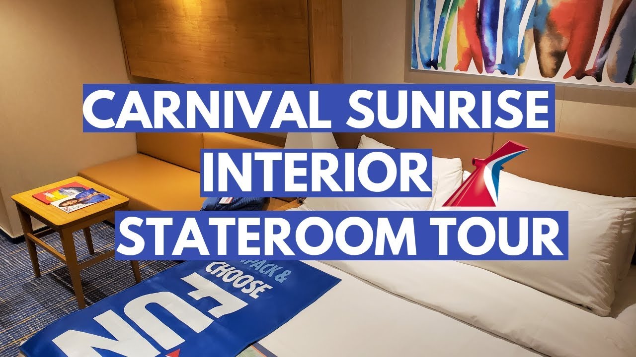 Carnival Sunrise Interior Stateroom Carnival Cruise Cabin Tour 3107