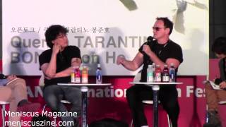 Quentin Tarantino & Bong Joon-ho Q&A - 2013 Busan International Film Festival - Meniscus Magazine