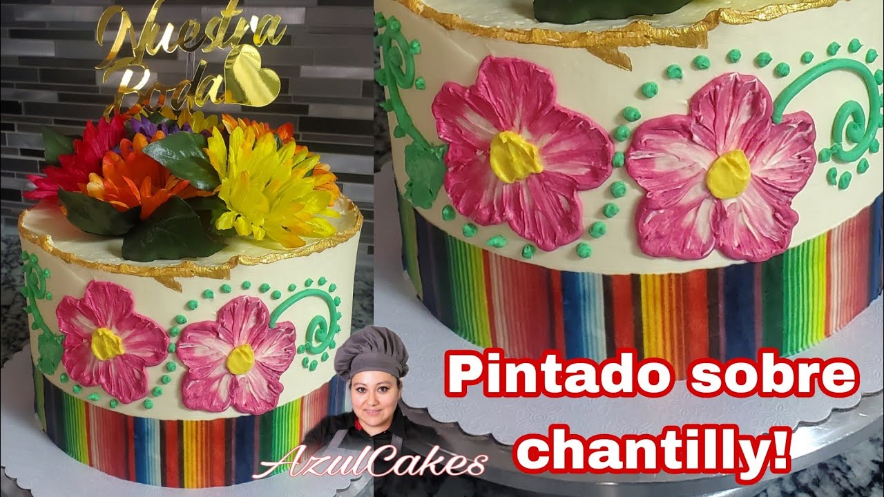 Pastel Boda Mexicana ,Pastel pequeño decoración Rápida y sencilla