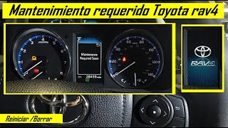 Como Reiniciar el aviso de mantenimiento requerido en las Toyota rav4 2016- 2018 by Elecktrofe2 4,240 views 3 months ago 1 minute, 46 seconds