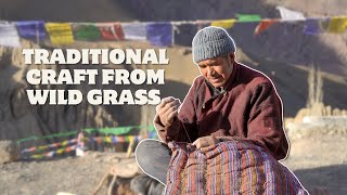 How Burdan Is Made in Mangyu | Traditional Craft from Wild Grass | Burdan