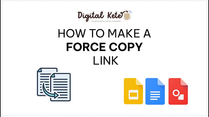 Create a Force Copy Link for your Students