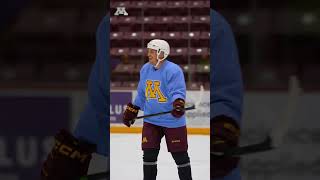 Nate Schmidt Returns to Gopher Men's Hockey Practice