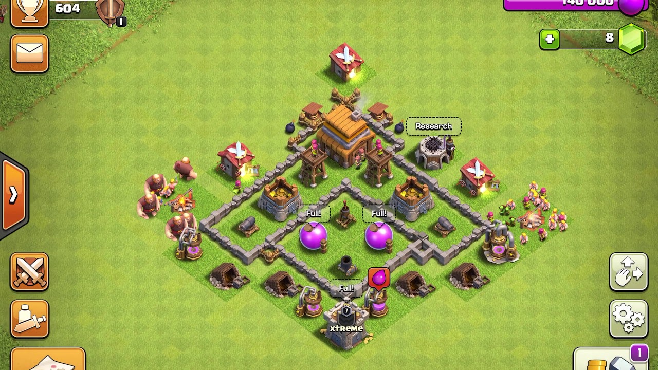 Clash of Clans Village Showcase (First Video) YouTube