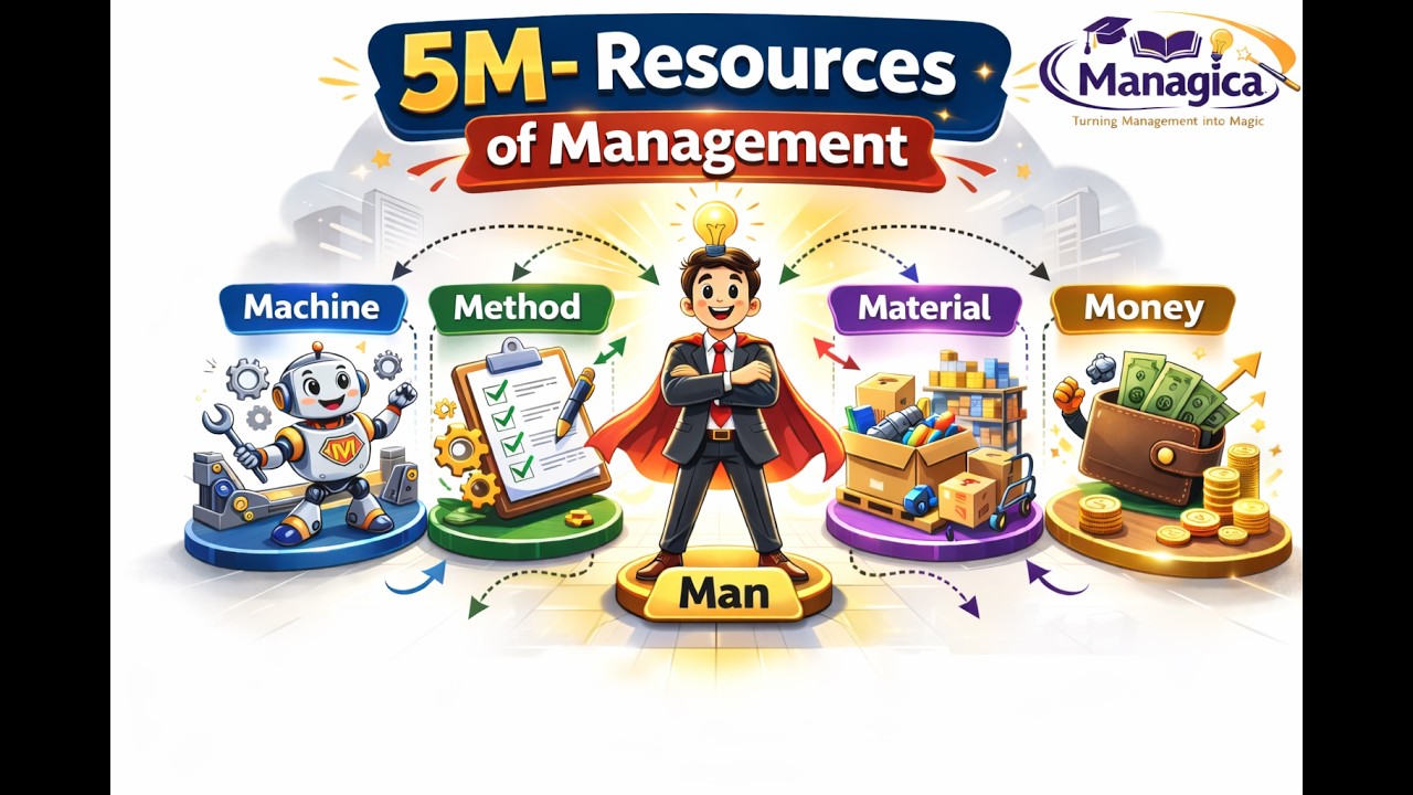 5 M Resources of Management - YouTube