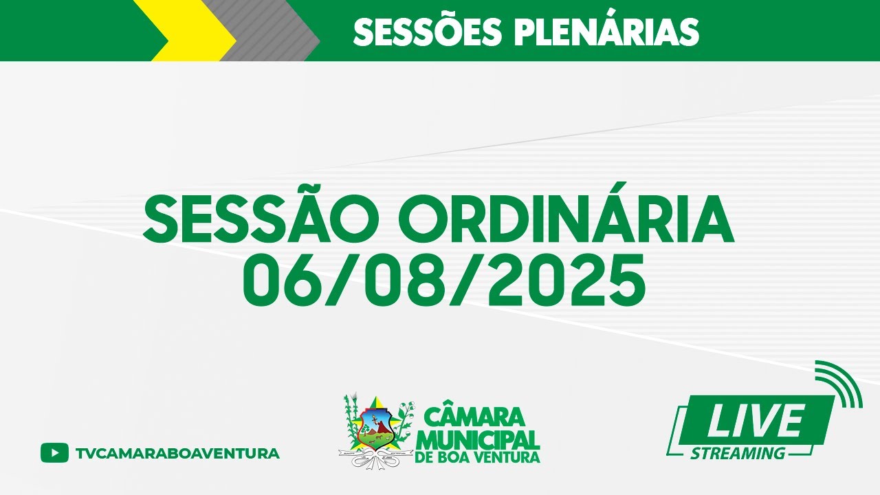 Sessão Ordinária 06/08/2025