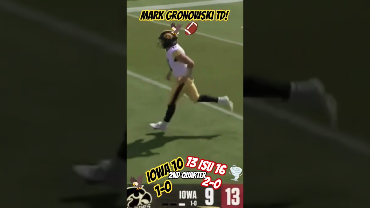 Mark Gronowski TD vs Iowa State! Cyhawk 2025 