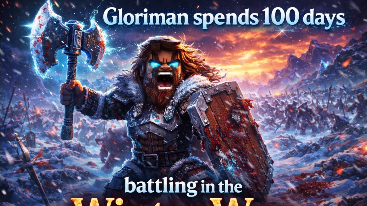 ИСТОРИЯ MINECRAFT | ГЛОРИМАН ПРОВОДИТ 100 ДНЕЙ В СРАЖЕНИЯХ В ЗИМНЕЙ ВОЙНЕ. ГЛАВА 1