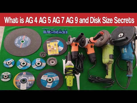 Angle Grinder size and tips for beginners | AG4 AG5 AG7 AG9 | Grinder Disk Size | Pencil