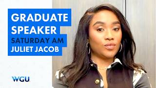 Graduate Speaker Juliet Jacob, Leavitt School of Health - WGU 2026 Seattle Commencement