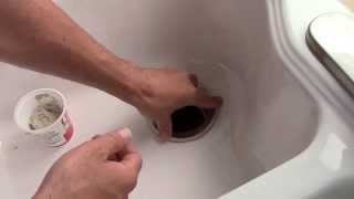 How to install a kitchen sink drain and garbage disposal mount - fixed post