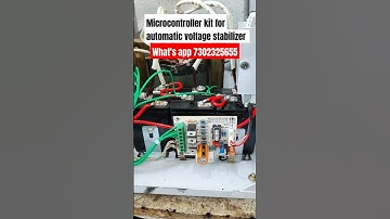 #Short|✅Microcontroller kit for automatic voltage stabilizer|05 steps voltage stabilizer pcb board