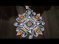 Very Easy and simple rangoli | 7*1 daily rangoli |traditionalmuggulu |festival rangoli | #gssrangoli