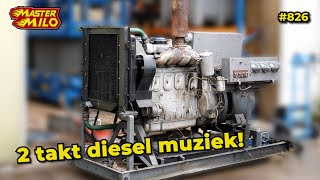 meesterwerk Individualiteit trog De YAaz 204 2 takt diesel met generator #826 - YouTube