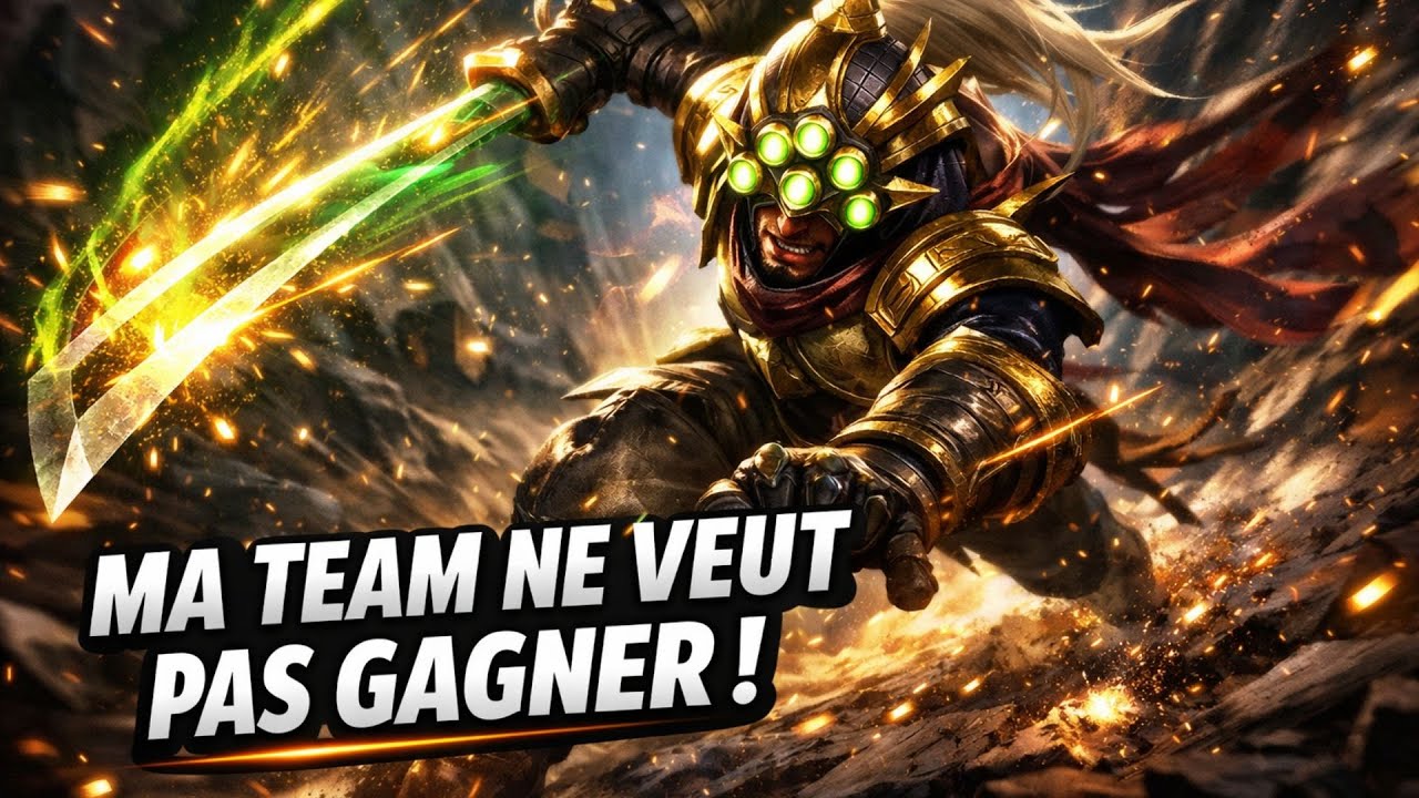 MAITRE YI FULL CRIT VS TANK - MA TEAM TESTE MON MENTAL - YI VS RAMMUS PLATINE