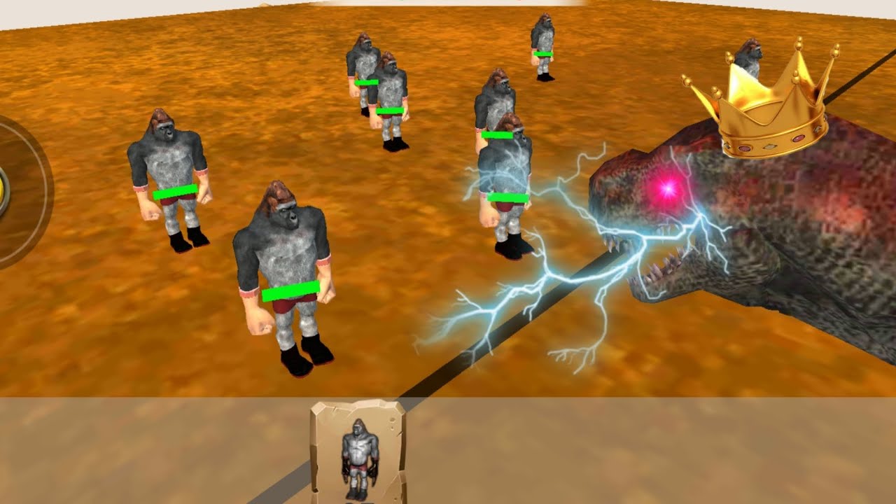 Gorila VS gladiadores  ? Animal revolt battle simulador ! Mobil app