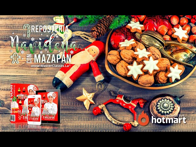Repostería Navideña con Mazapán - Aprende a decorar galletas, cupcakes y tortas.