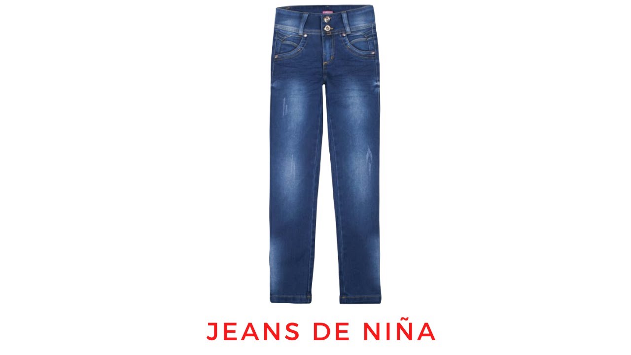 JEANS DE NIÑA/Cómo hacer/Paso a paso/Corte y confección - YouTube