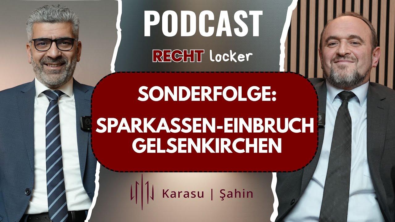 Sparkassen-Einbruch Gelsenkirchen: Deine Rechte als Geschädigter! | Recht Locker Episode 5