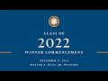 UC Berkeley Winter Commencement 2022