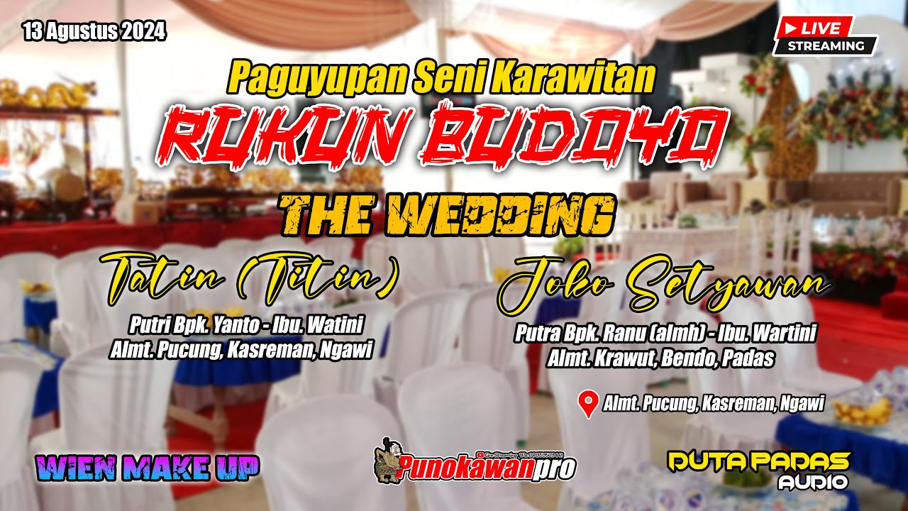 LIVE PAGUYUBAN SENI KARAWITAN RUKUN BUDOYO || DUTA PADAS AUDIO || PUNOKAWANPRO