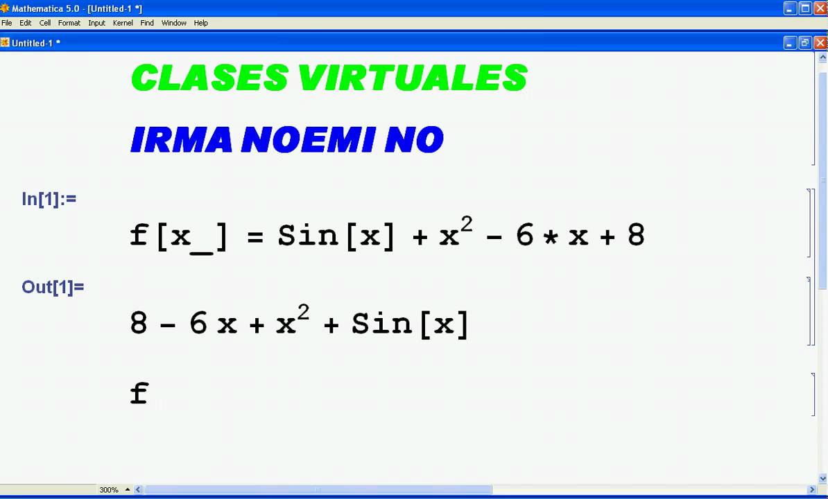 Derivar con Mathematica (Visión Fuente Mejorada) - YouTube