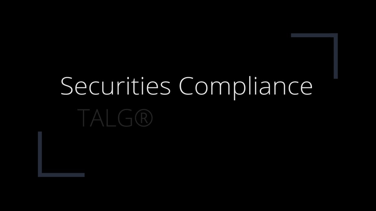 Securities Compliance: A New Approach Behind the Scenes