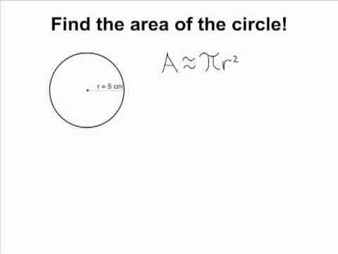 Area - Area Of A Circle Using 3.14 For Pi