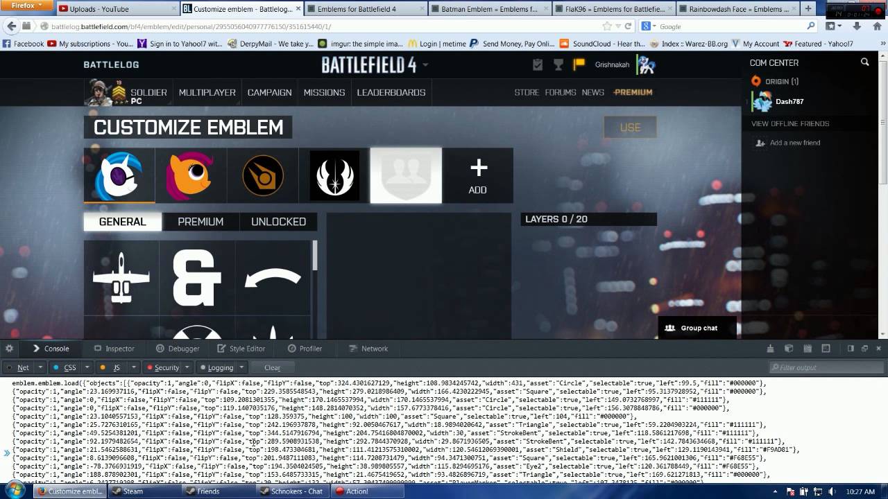 BF4 Emblem - Anonymous / V for Vendetta - Tutorial ( Battlefield 4