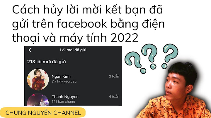 Hủy lời mời kết bạn trên facebook