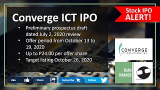 🇵🇭 ICT Converge IPO | How to Invest in ICT (Up to P24.00 per share only) | Initial Review