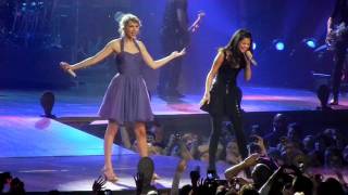 Taylor Swift and Selena Gomez sing &quot;Who Says&quot;