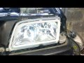 Mercedes w202 how to remove the headlight glass