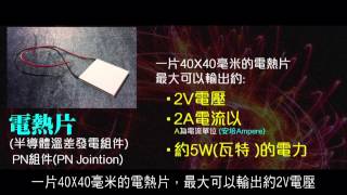 2012榮耀盼望 Vol.143 如何使用「電熱片」發電