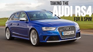 Taking the AUDI RS4 out for a drive!