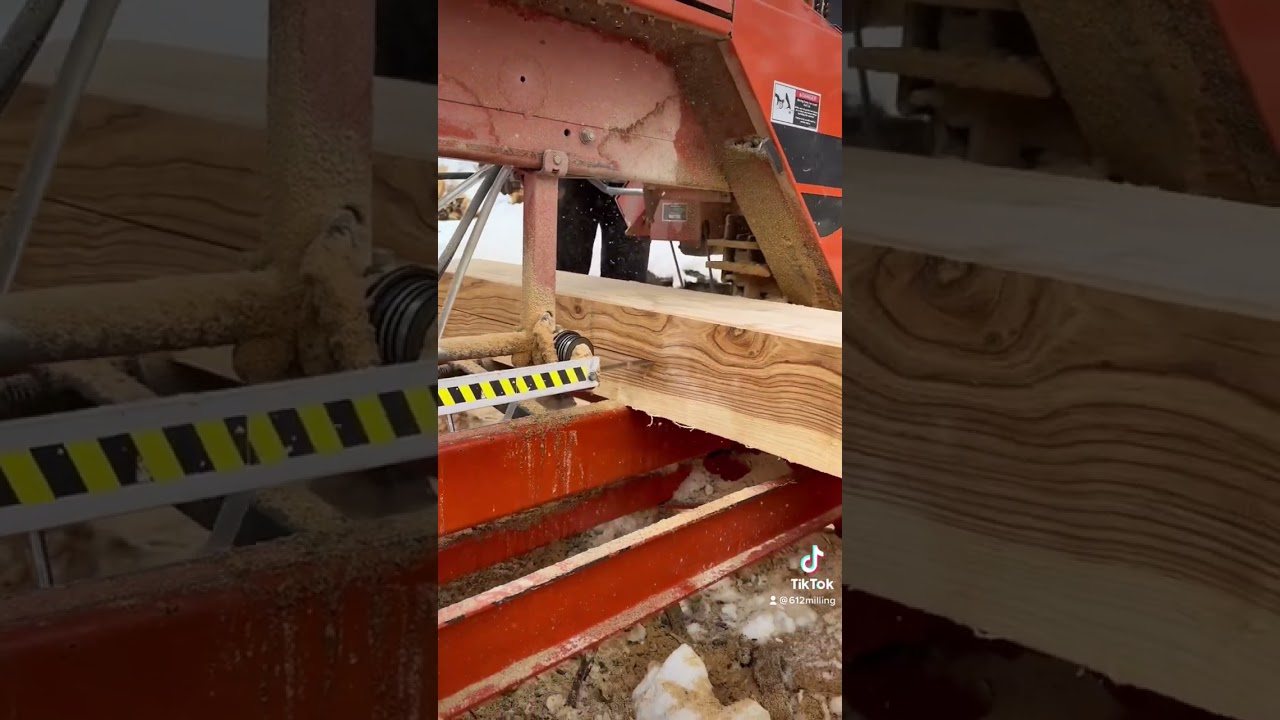 Milling some 3” stair treads from an ash log