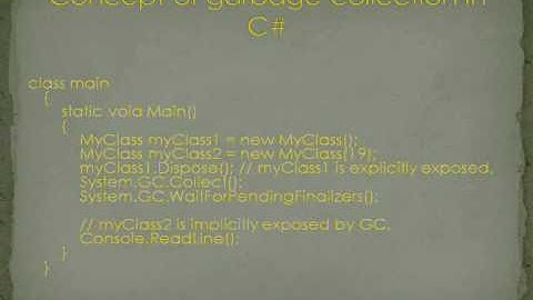 Garbage Collection in OOP Part9.wmv