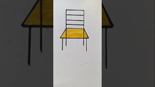 How to draw a chair #Chair #drawing #technique  💖 #art