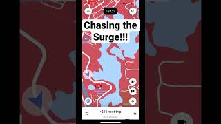 Chasing Uber Surge #uber #rideshare #lyft #ubereats #uberdriver #doordash #boston