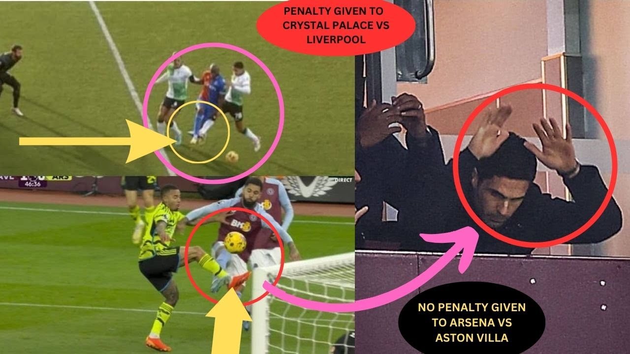 WATCH #VAR ROBBED #Arsenal Penalty Vs Aston Villa After #DaglousLuis ...