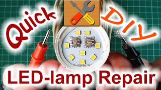 Quick Repair 🛠 of a Burned Out LED-Lamp