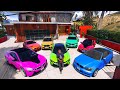 GTA 5 - Stealing Luxury bmw Cars with Franklin! (Real Life Cars #08)