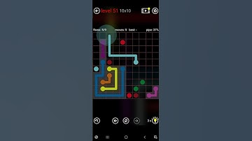 Flow Free 10x10 Level 51 #flowfree #level51 #8x8 #6x6 #7x7 #8x8 #mania #9x9 #10x10