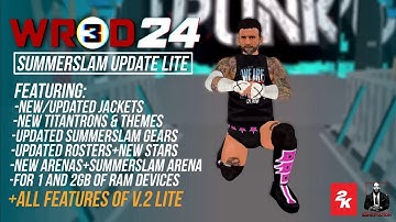 WR3D 2K24 Lite: SummerSlam Update, Alternate Attires, New Superstars & SummerSlam Cleveland Arena!