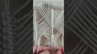 DIY macrame wall hanging | Fish bone pattern tutorial | Elegant one knot design | fiber wall art