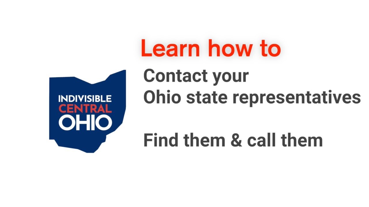 Find and Contact state representatives in Ohio